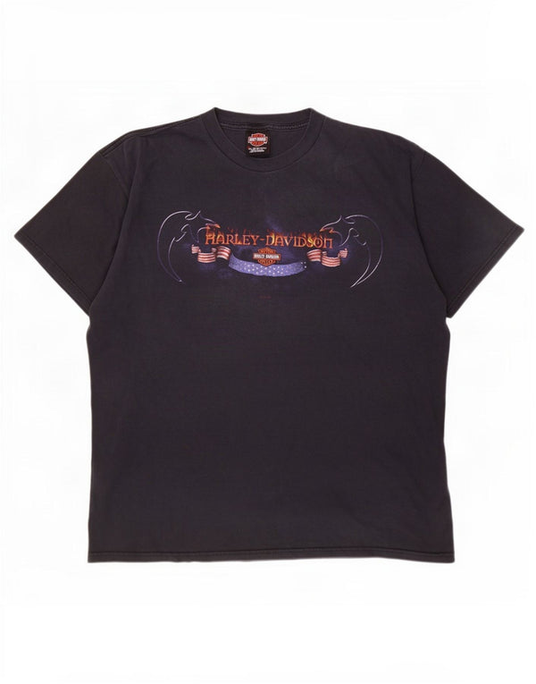 Harley Davidson Ανδρικό T-Shirt Las Vegas Graphic Top XL Μαύρο βαμβακερό