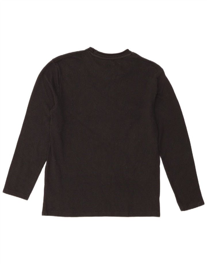 Zara γυναικείο τοπ Μακρύ μακρυμάνικο UK 10 Small Black