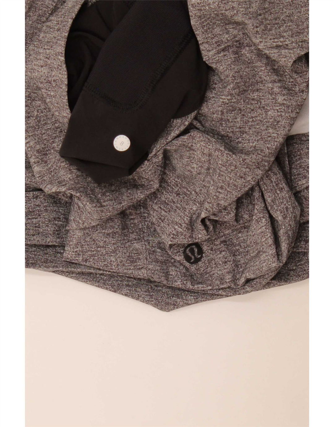 Γυναικείο αθλητικό σορτς Lululemon US 8 με μεσαίο γκρι φλεκ