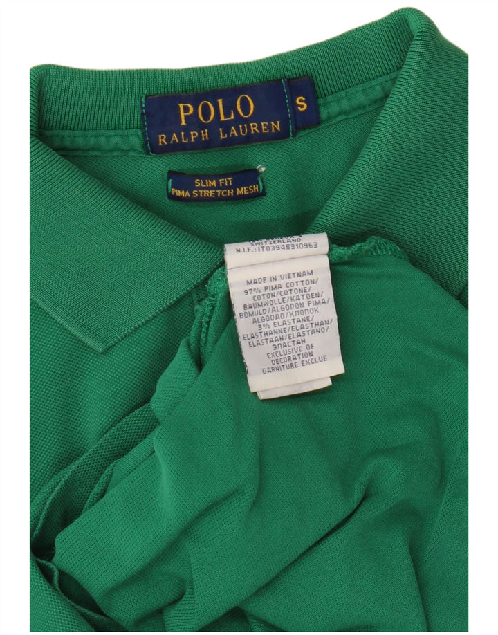 POLO RALPH LAUREN Ανδρικό πουκάμισο Polo Slim Fit Μικρό πράσινο βαμβακερό