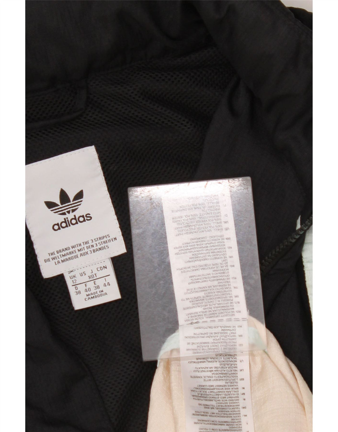 Γυναικεία αθλητική φόρμα ADIDAS Top Jacket UK 12 μεσαία πολύχρωμα μπλοκ