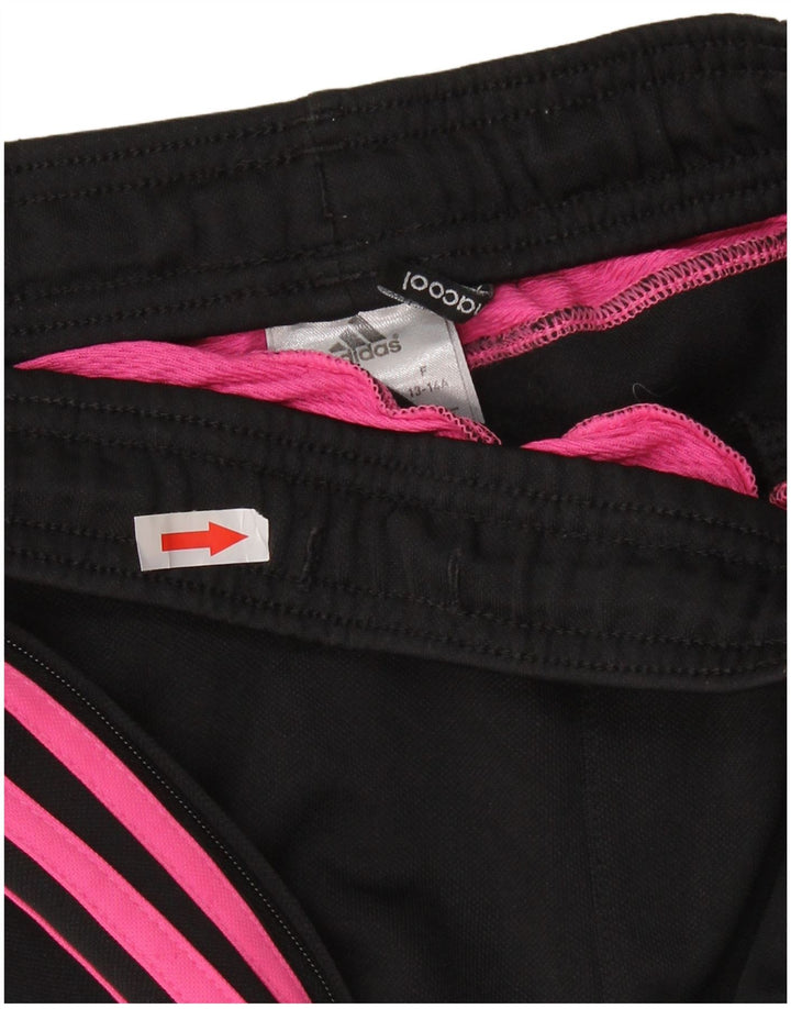 Παντελόνι αθλητικής φόρμας ADIDAS Girls Climacool 13-14 ετών μαύρο πολυεστέρα