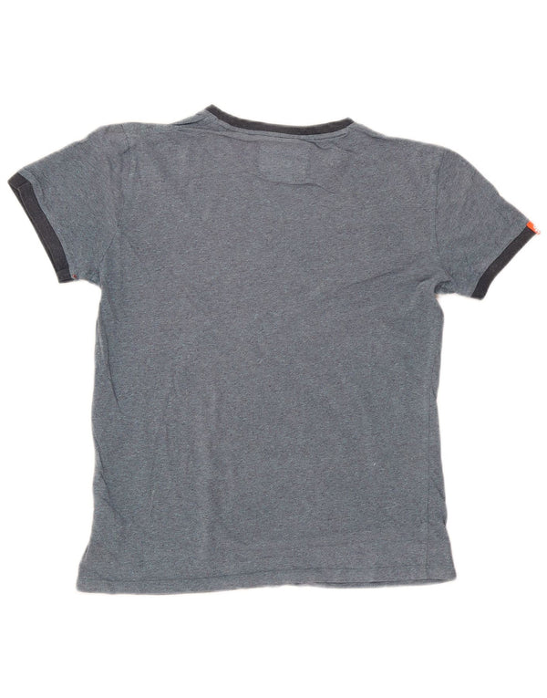 Superdry Ανδρικό T-Shirt Top Μικρό Navy Blue από βαμβάκι