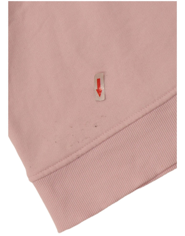 Zara Γυναικείο Φούτερ μεγάλου μεγέθους Jumper UK 16 Μεγάλο Ροζ Βαμβακερό