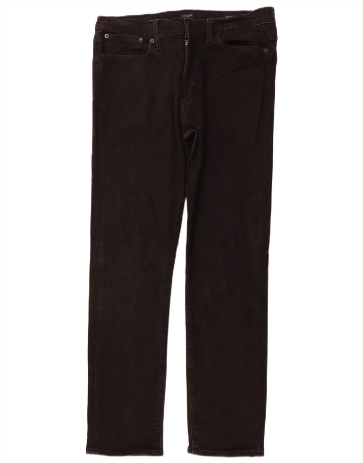 J. CREW Ανδρικό τζιν Flex Straight W34 L32 Μαύρο βαμβακερό