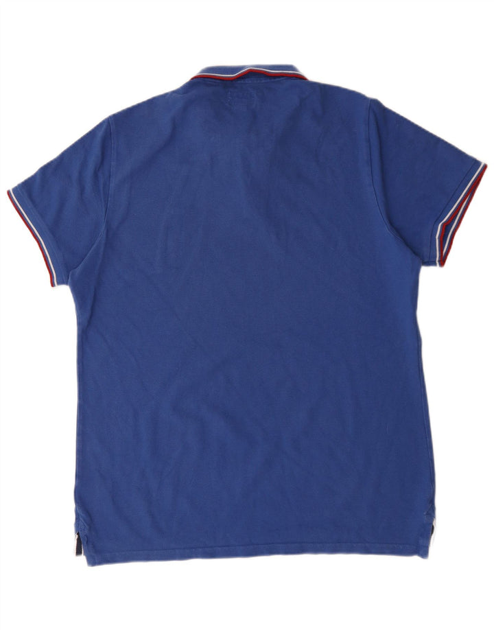 Ανδρικό μπλουζάκι πόλο Superdry 2XL Μπλε βαμβακερό
