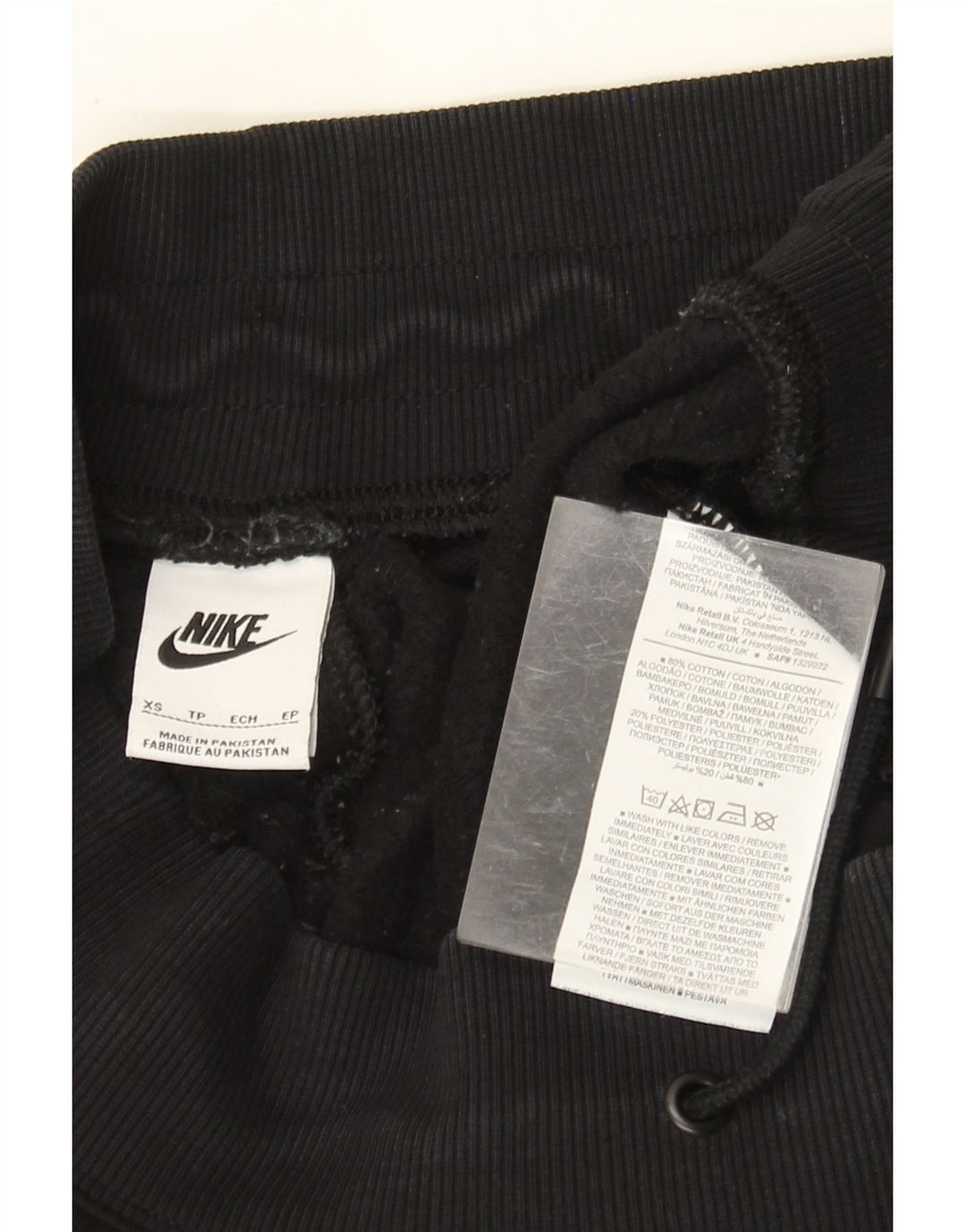 Γυναικεία αθλητική φόρμα NIKE Παντελόνι Joggers UK 6 XS Μαύρο βαμβακερό