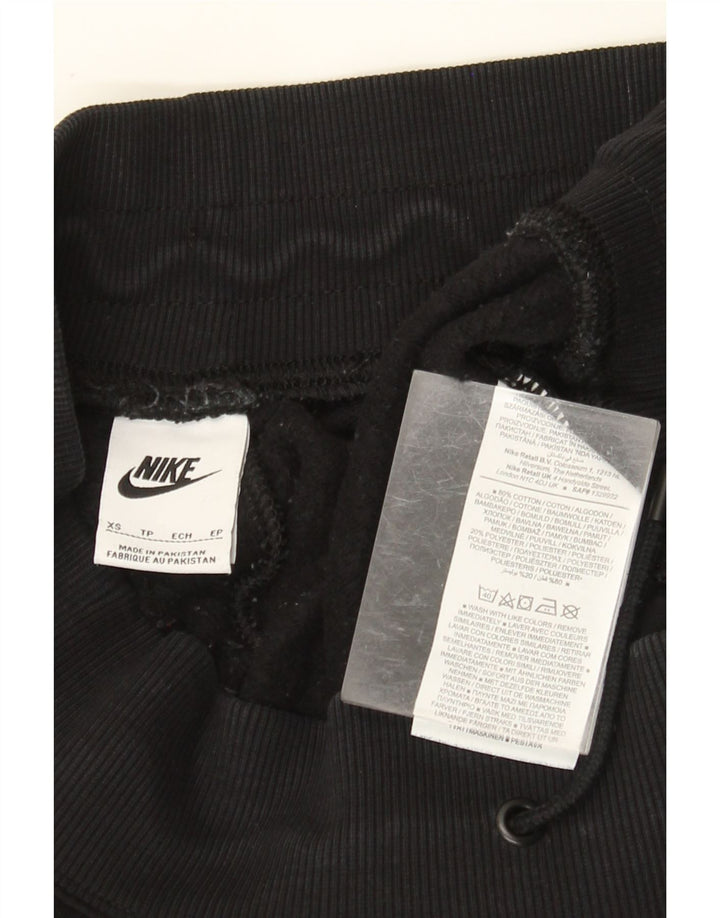 Γυναικεία αθλητική φόρμα NIKE Παντελόνι Joggers UK 6 XS Μαύρο βαμβακερό