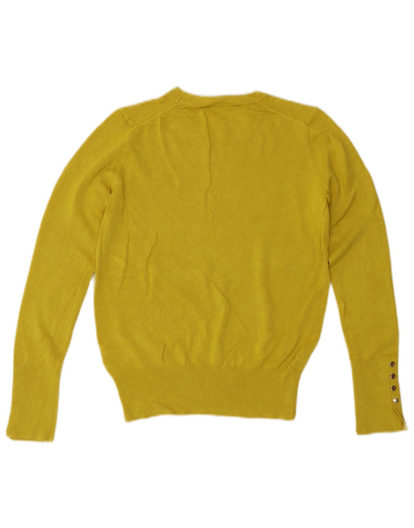 Γυναικείο πουλόβερ ZARA Crew Neck Jumper UK 10 Small Yellow Viscose