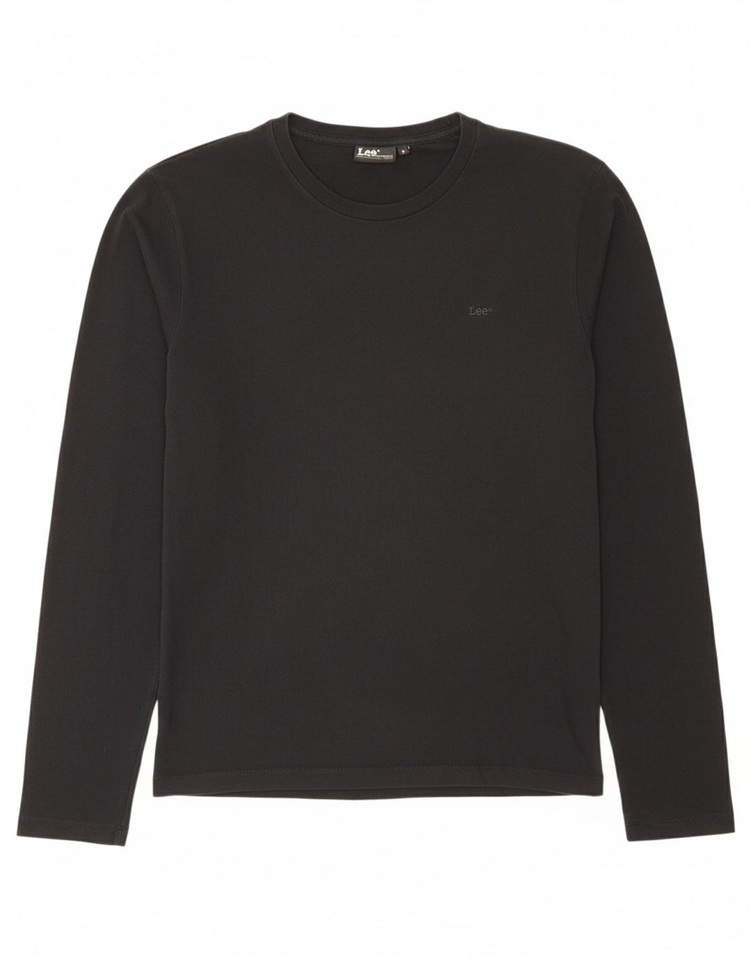 LEE Womens Top Long Sleeve UK 16 Large Black Cotton
