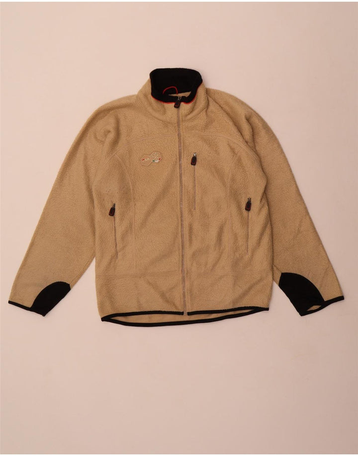 Fila Ανδρικό Fleece Jacket UK 36 Small Beige Colourblock Polyester