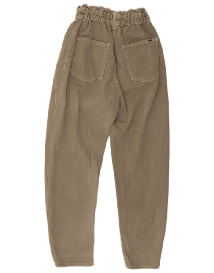 ZARA Γυναικείο κωνικό ψηλόμεσο παντελόνι EU 36 XS W26 L26 Γκρι