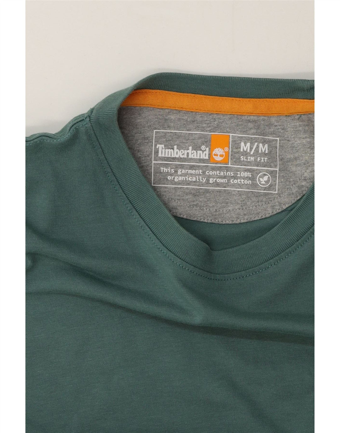 Ανδρικό T-shirt Timberland Slim Fit Top Μεσαίο πράσινο βαμβακερό