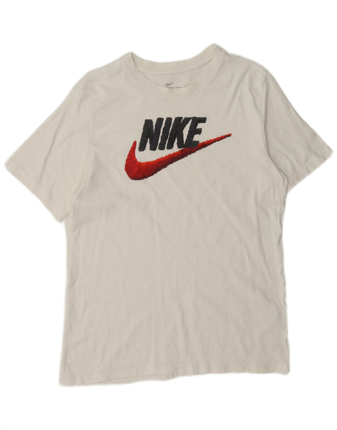 Ανδρικό γραφικό μπλουζάκι Nike, μεσαίο λευκό βαμβακερό
