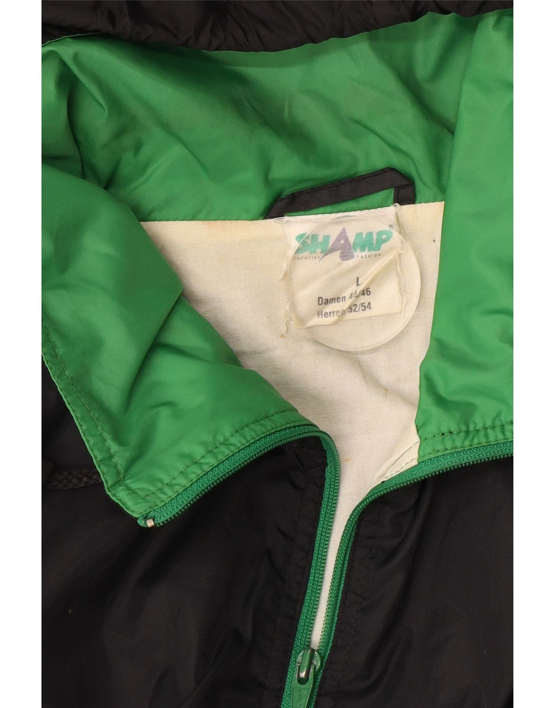 SHAMP Ανδρικό μπουφάν βροχής με κουκούλα UK 40 μεγάλο μαύρο χρώμα πολυαμίδιο