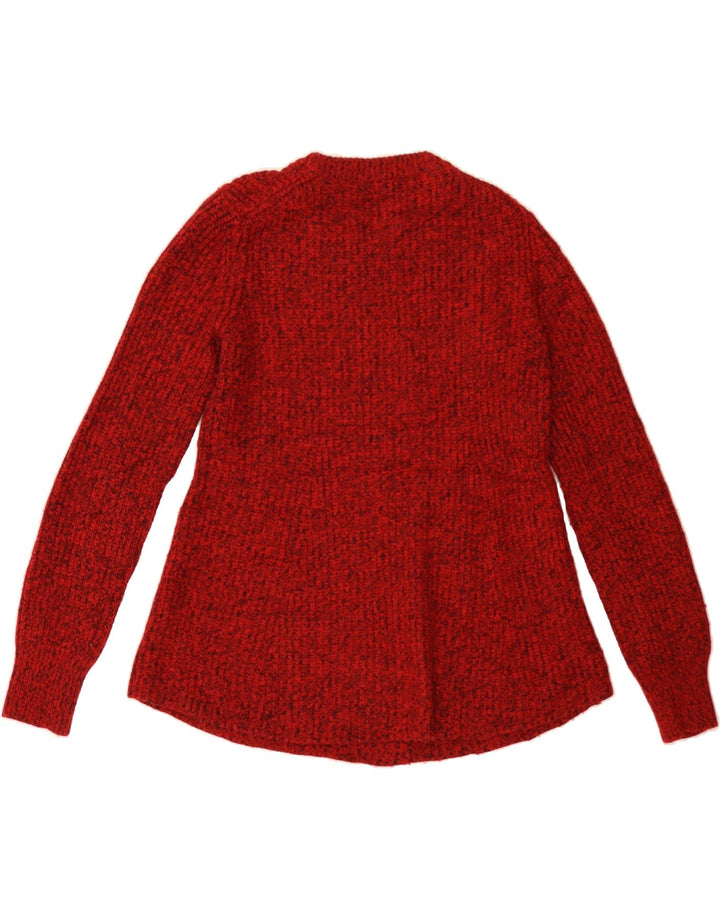 ATHLETA Womens Crew Neck Jumper Sweater UK 14 Medium Red Flecked Wool Vintage Athleta and Second-Hand Athleta from Messina Hembry 