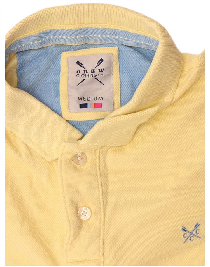 Ανδρικό μπλουζάκι πόλο Crew Clothing, μεσαίο κίτρινο βαμβακερό