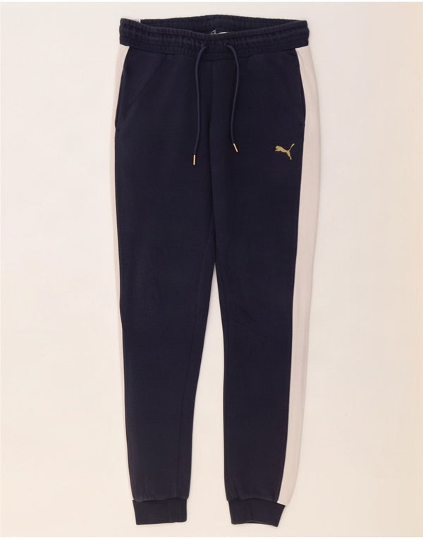 Γυναικεία αθλητική φόρμα Puma Παντελόνι Joggers Medium Navy Blue Colourblock