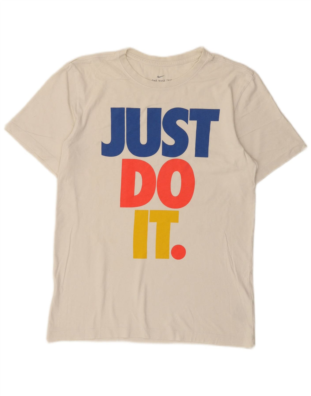 Ανδρικό γραφικό μπλουζάκι Nike, μικρό λευκό βαμβακερό