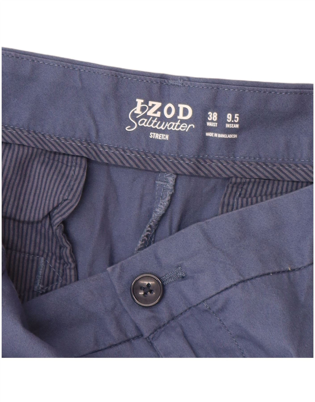 Ανδρικό σορτς Chino Salt Water IZOD W38 XL Μπλε βαμβακερό