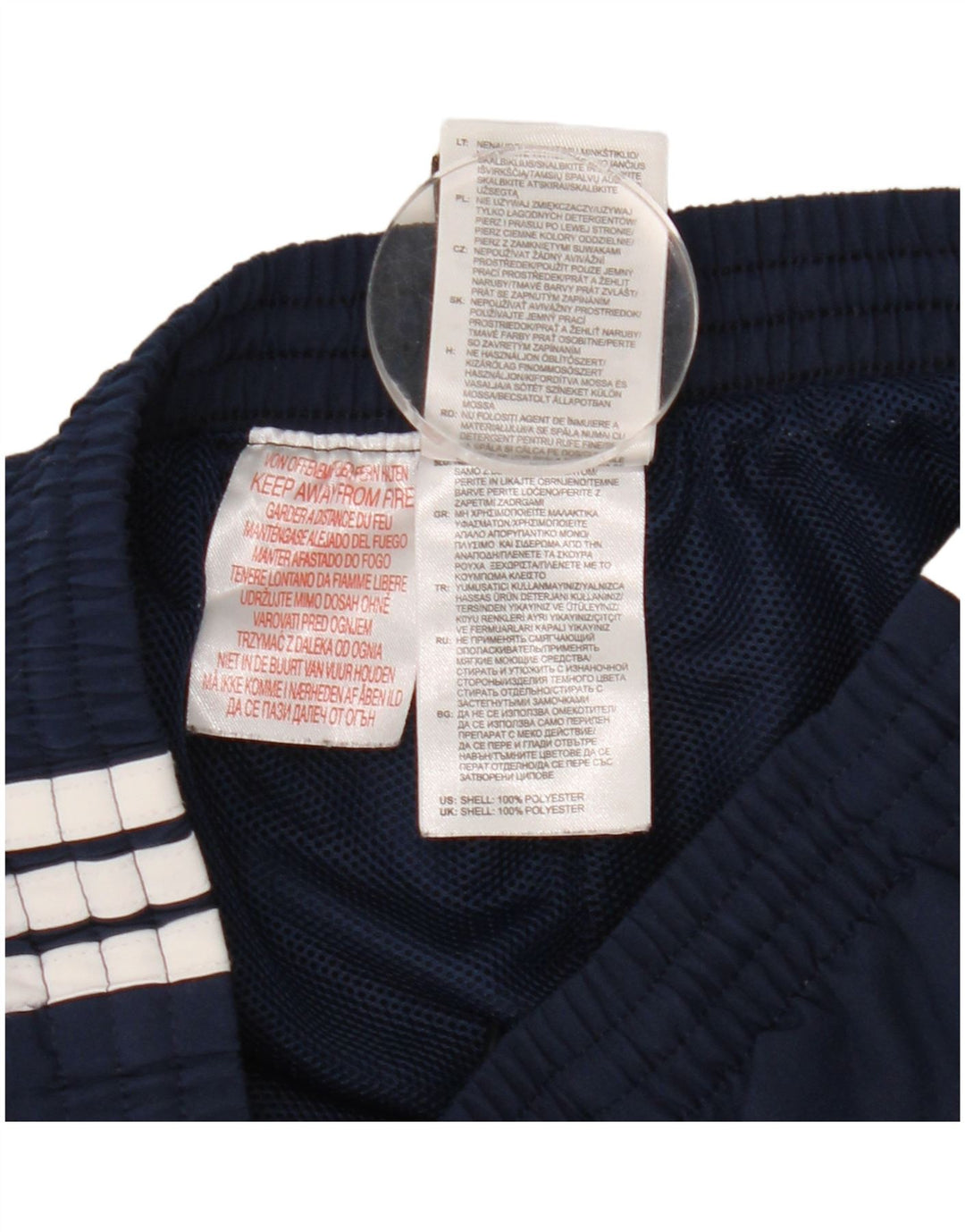 Παντελόνι αθλητικής φόρμας Adidas Boys 9-10 Years Navy Blue Polyester