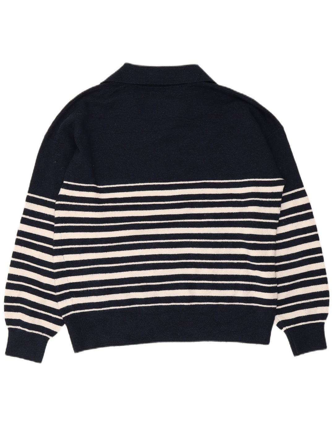 Marks & Spencer Γυναικείο πουλόβερ με λαιμό πόλο UK 14 Medium Navy Blue