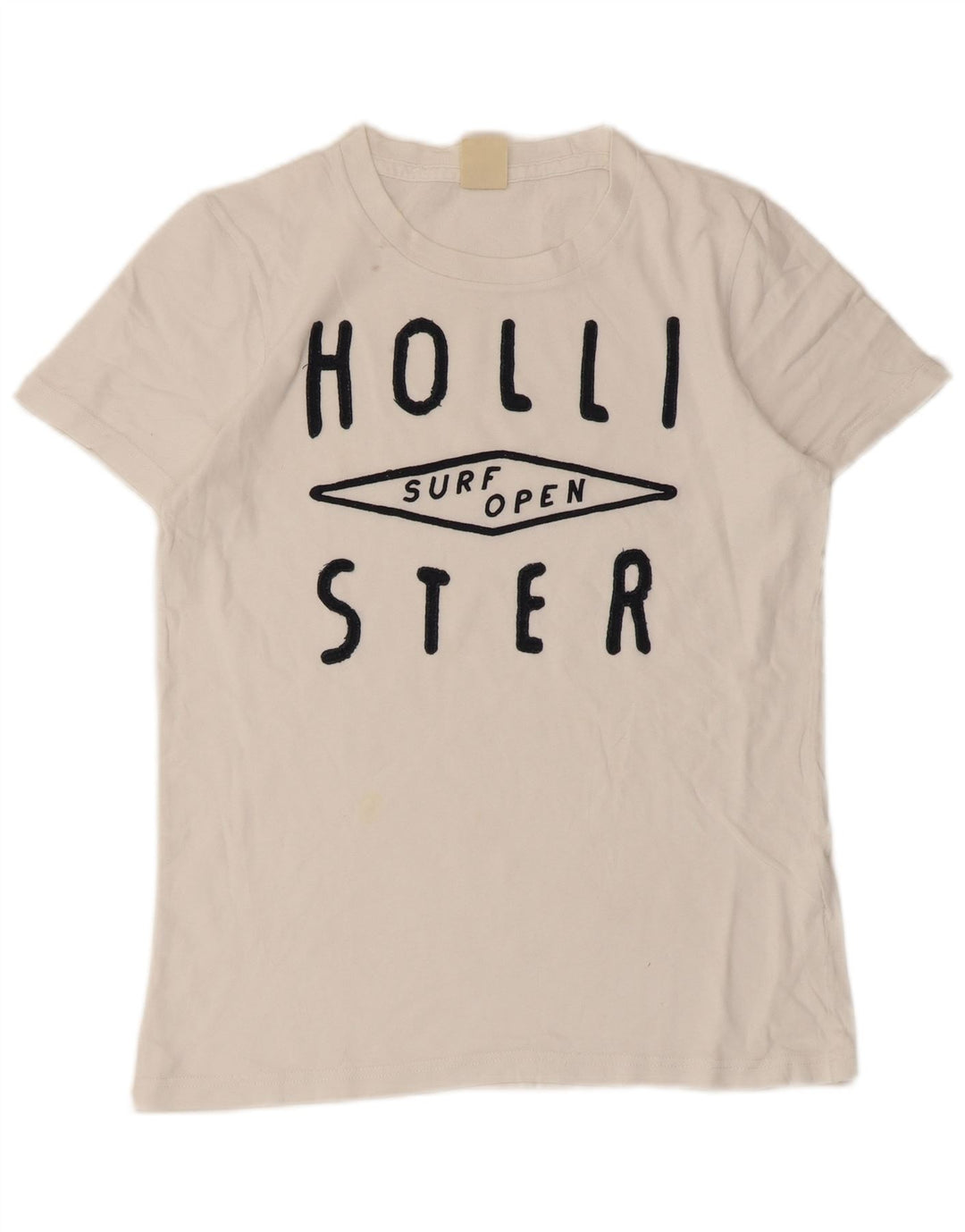 Ανδρικό γραφικό μπλουζάκι Hollister Top Small White