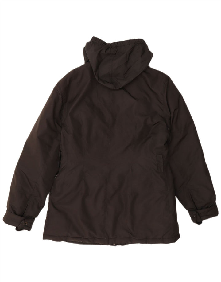 Refrigue Γυναικείο μπουφάν Parka με κουκούλα UK 12 Medium Grey Polyester