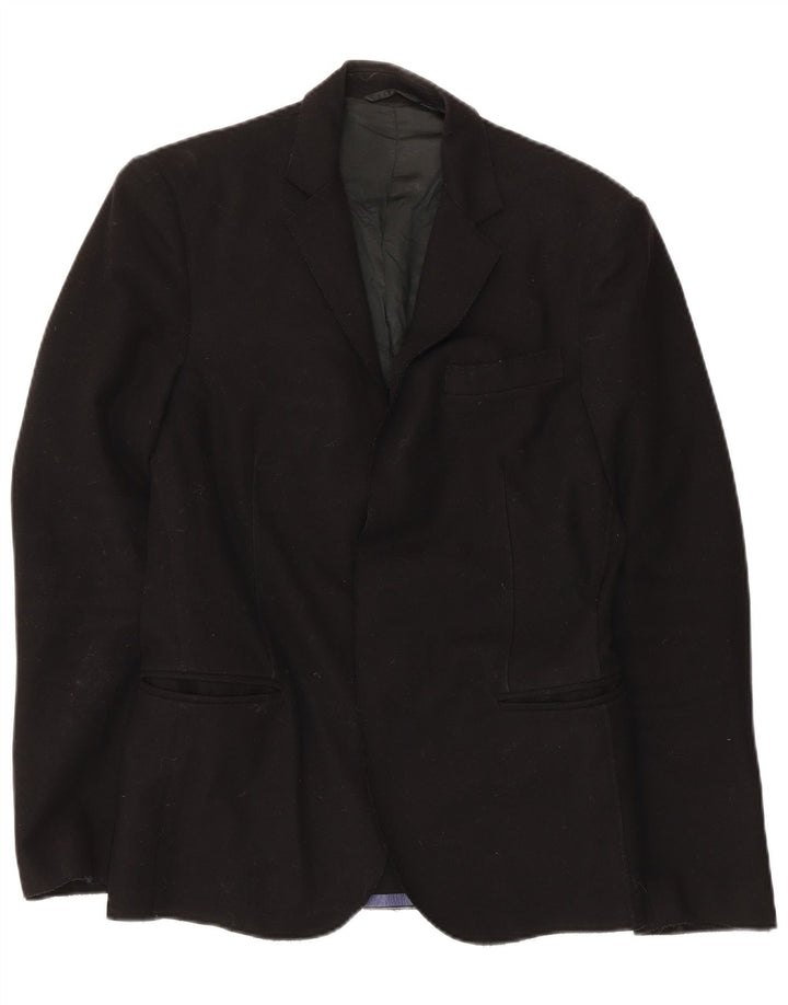 Στολή National Mens Blazer Jacket IT 44 XS Black Wool