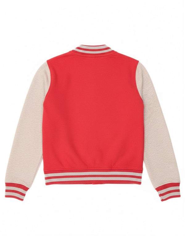 Superdry γυναικείο τζάκετ Varsity UK 10 Small Red Colourblock Βαμβακερό