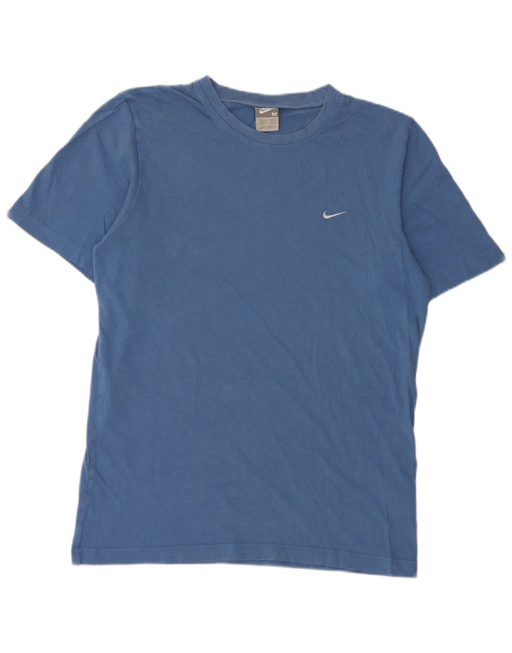 Ανδρικό T-Shirt Nike τοπ UK 39/41 μεσαίο μπλε βαμβακερό