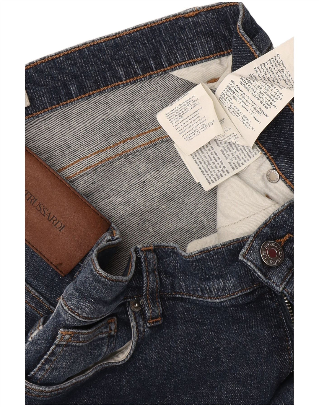 Trussardi Γυναικείο Slim Jeans IT 44 Medium W30 L32 Navy Blue Cotton