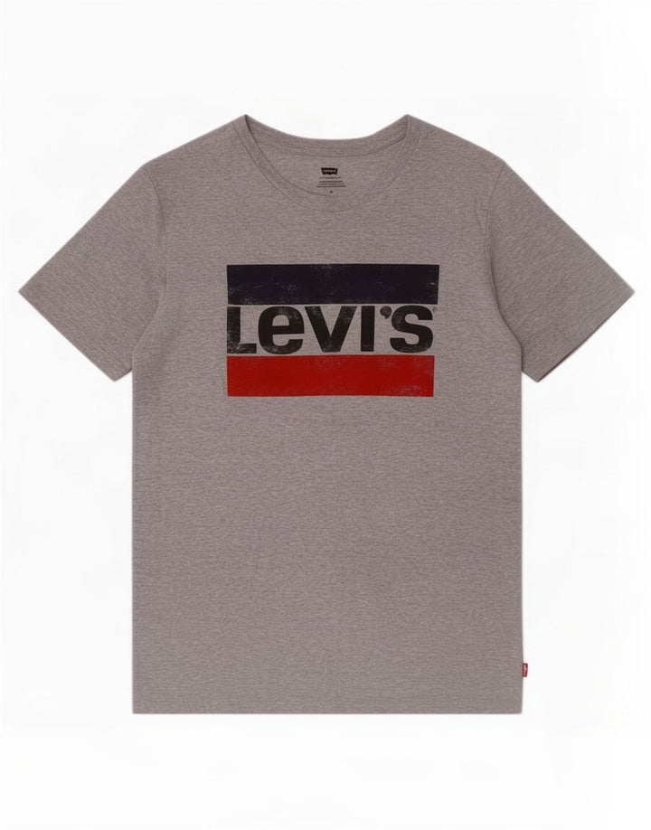 Ανδρικό γραφικό T-Shirt Levi's Top Μεσαίο Γκρι Βαμβακερό