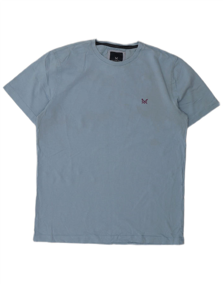 Ανδρικό T-Shirt Crew Clothing Top από μεσαίο μπλε βαμβακερό