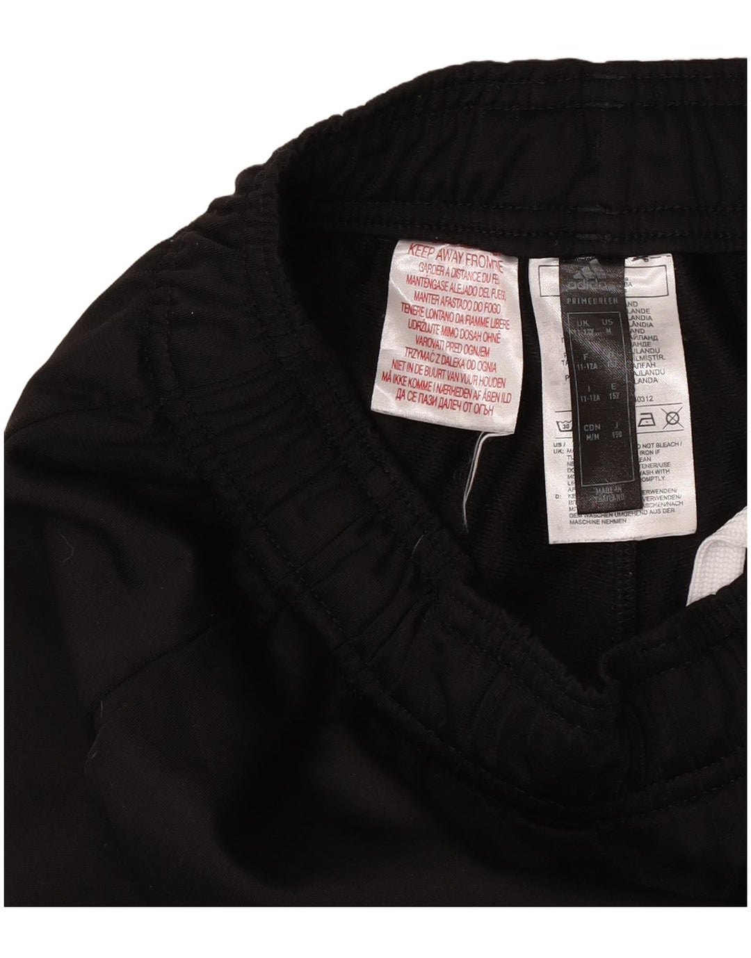 Adidas Boys Tracksuit Trousers Joggers 11-12 Years Black Polyester