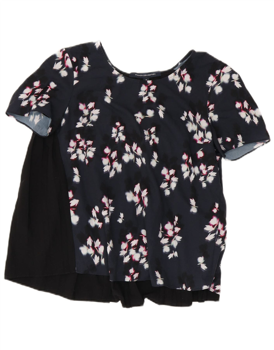 Γυναικεία μπλούζα French Connection Top UK 10 Small Black Floral Polyester