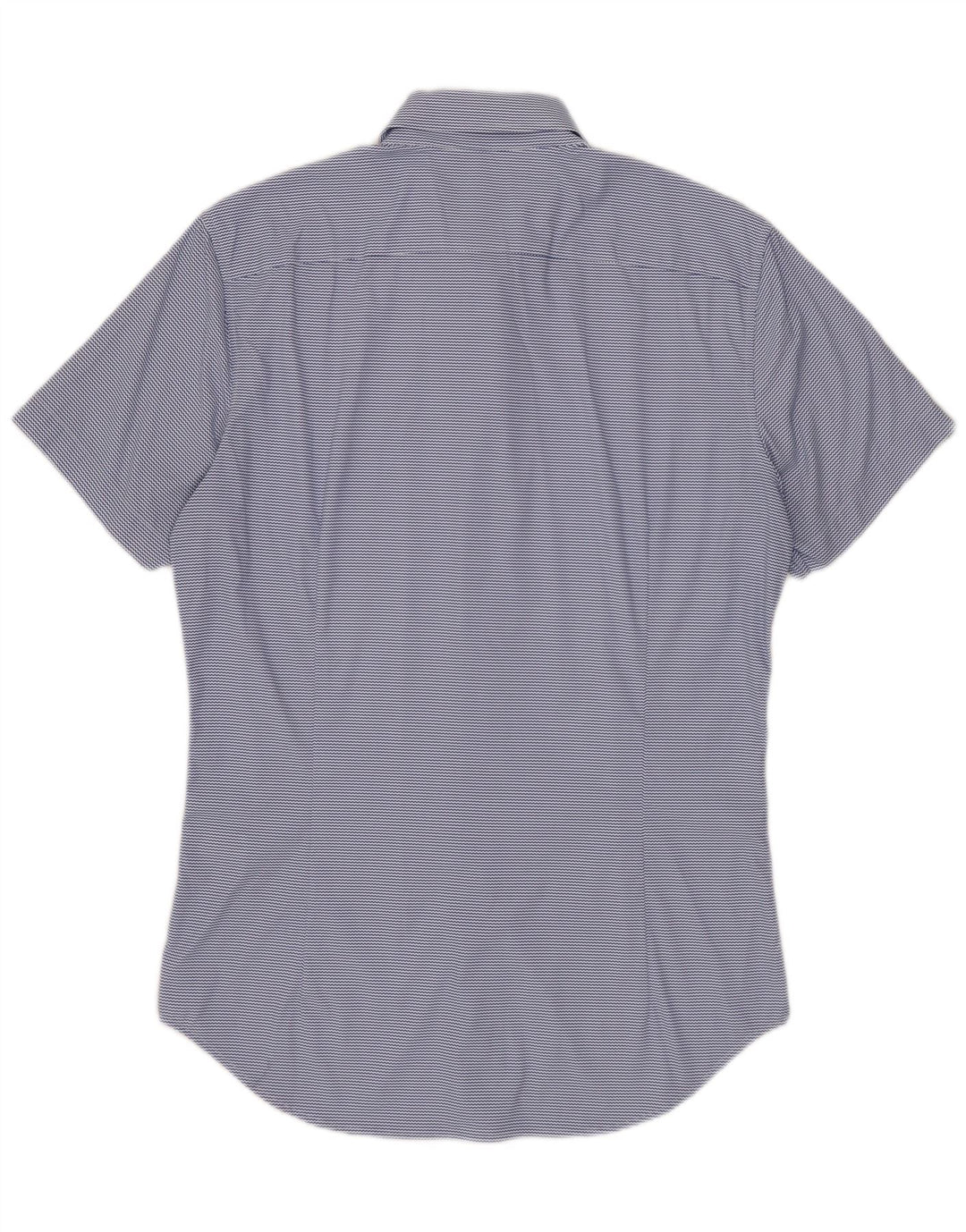 BONOBOS Ανδρικό πουκάμισο με κοντό μανίκι στα μέτρα σας, νάιλον μικρό μπλε ρίγες