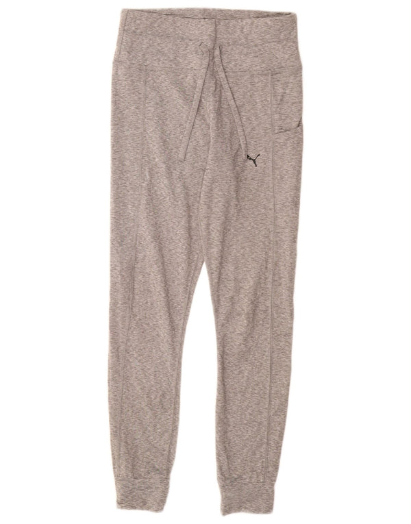 Γυναικεία αθλητική φόρμα PUMA παντελόνι Joggers UK 10 Small Grey Flecked Polyester