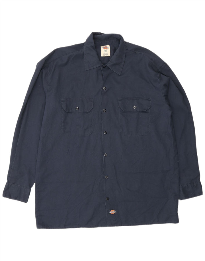 Ανδρικό πουκάμισο Dickies με μεγάλο μπλε ναυτικό πολυεστέρα