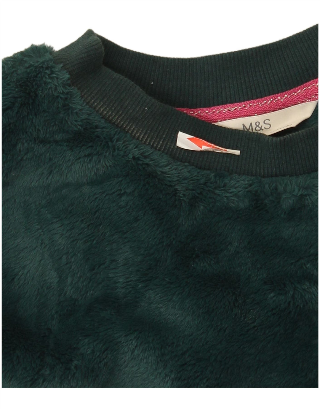 Marks & Spencer Γυναικεία βελούδινη φούτερ Jumper UK 14 Medium Green