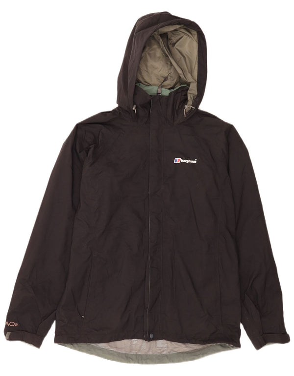 Berghaus Boys Hooded Rain Jacket 11-12 Years Black Polyamide