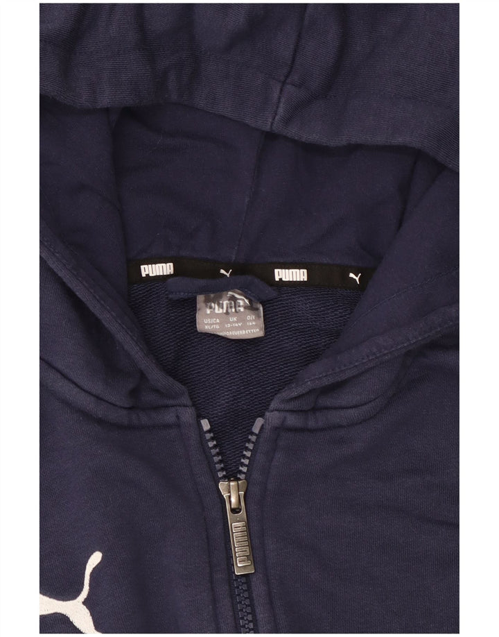 Πουλόβερ Puma Boys Zip Hoodie 13-14 Years Navy Blue