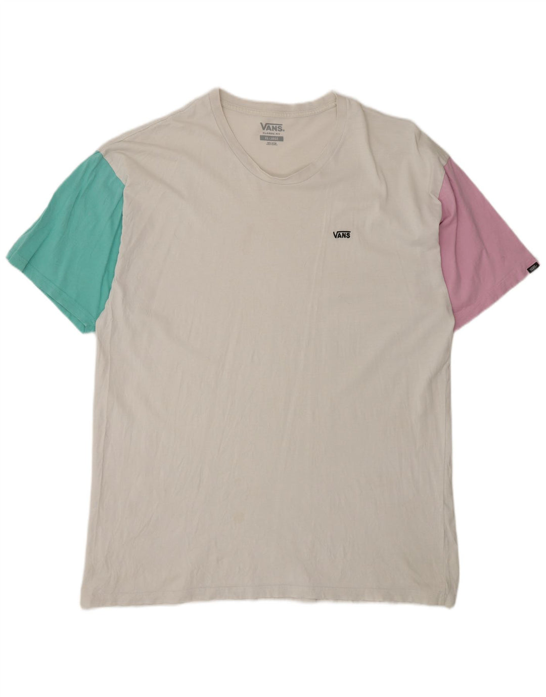 Ανδρικό T-Shirt Vans Classic Fit Top 2XL White Colourblock