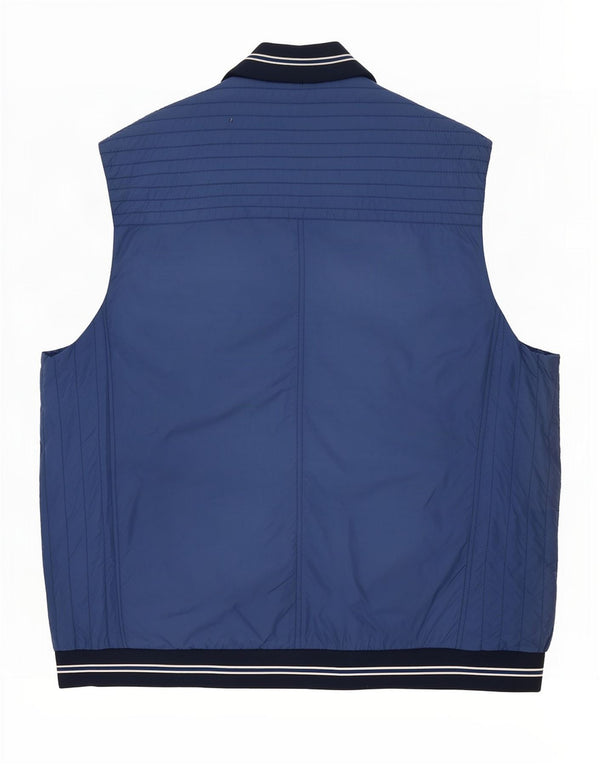 Paul & Shark Ανδρικό γραφικό Gilet UK 46 3XL Blue Colorblock Nylon