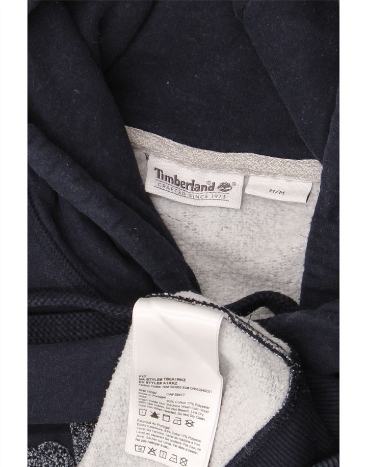 TIMBERLAND Ανδρικό γραφικό μπλουζάκι με κουκούλα, μεσαίο μπλε βαμβακερό