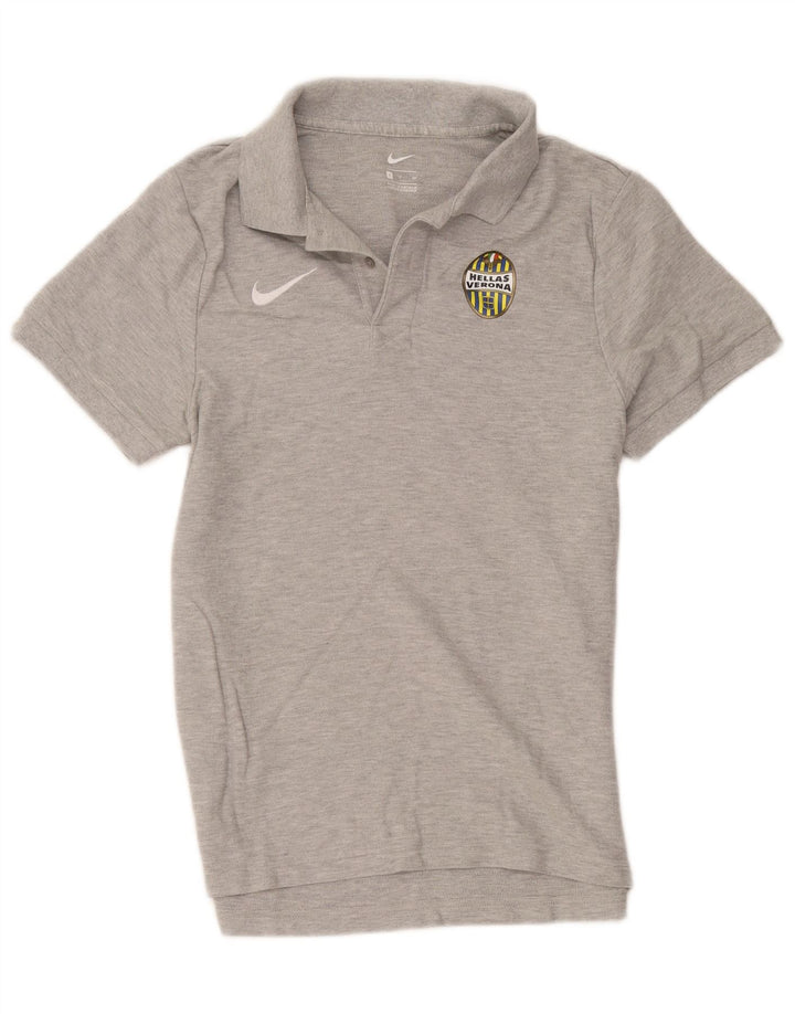 Μπλουζάκι γραφικό πόλο Nike Ανδρικό HELLAS VERONA Μικρό γκρι βαμβακερό