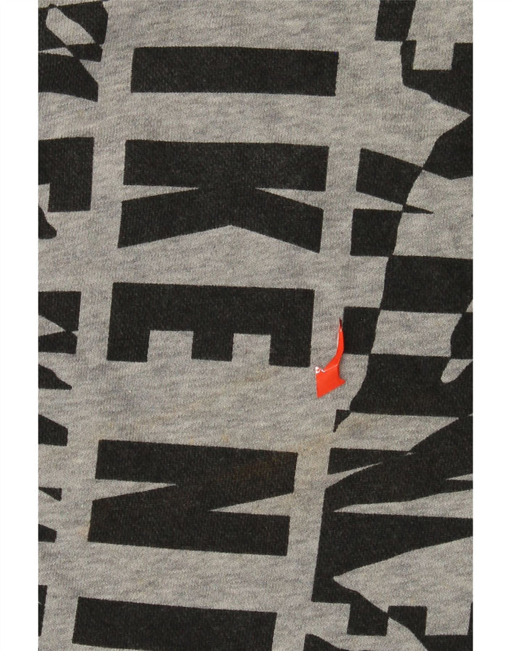 Γυναικείο γραφικό φούτερ NIKE Jumper UK 14 Μεσαίο γκρι βαμβακερό