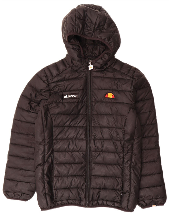 Μπουφάν Ellesse Boys Hooded Podded Jacket 12-13 Years Black Polyester