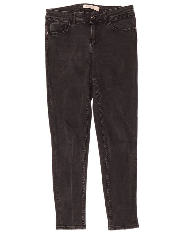 Zara Γυναικείο Skinny Jeans EU 36 XS W26 L27 Μαύρο βαμβακερό
