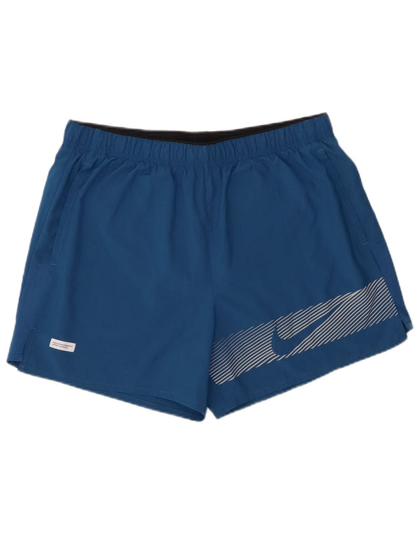 Γραφικό αθλητικό σορτς Nike ανδρικό Dri Fit μεγάλο μπλε πολυεστέρα